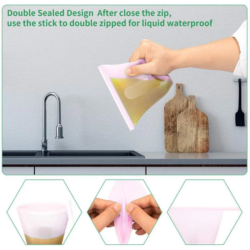 Silicone Food Ziplock Bag