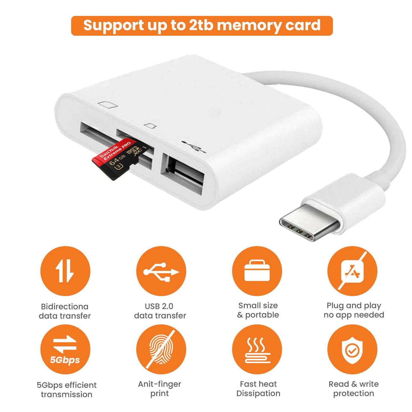 TriLink™ USB-C 3 in 1 Hub Converter